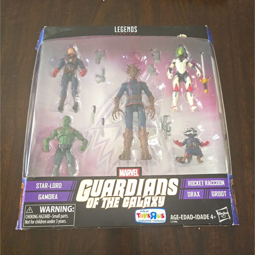 Hasbro Marvel Legends Guardians of the Galaxy 5-Pack Star-Lord Gamora Groot